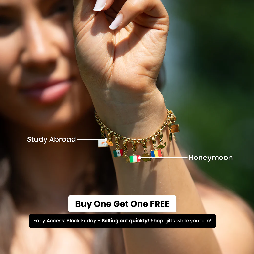 Exchange Life Flag & Map Charms