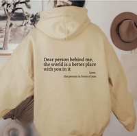 Dear Person Behind Me