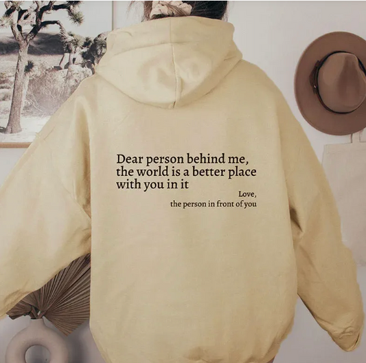 Dear Person Behind Me